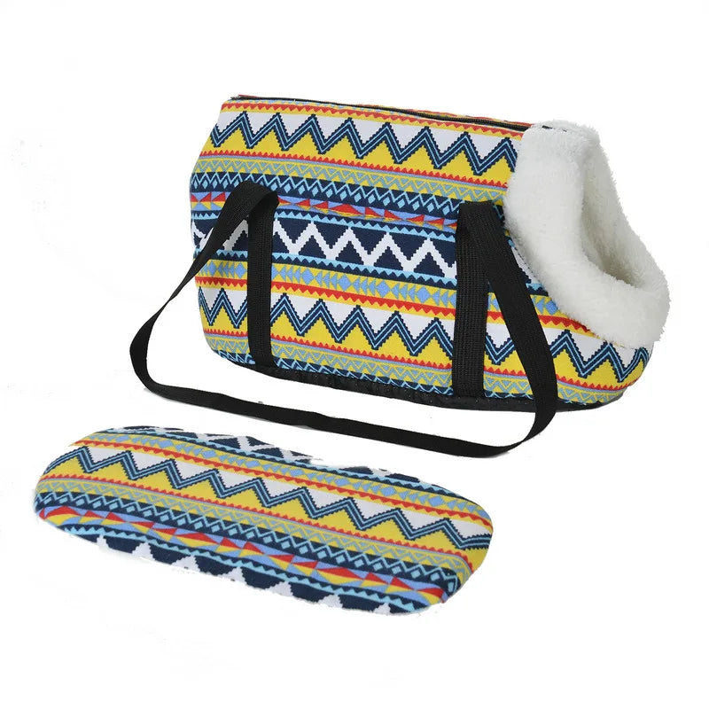 Soft Breathable Pet Carrier Backpack for Small Dogs & Cats — Sling Shoulder Bag, Sizes S & L (40×18×20 cm / 15.7×7.1×7.9 in; 50×23×28 cm / 19.7×9.1×11 in) - PhishStones Products