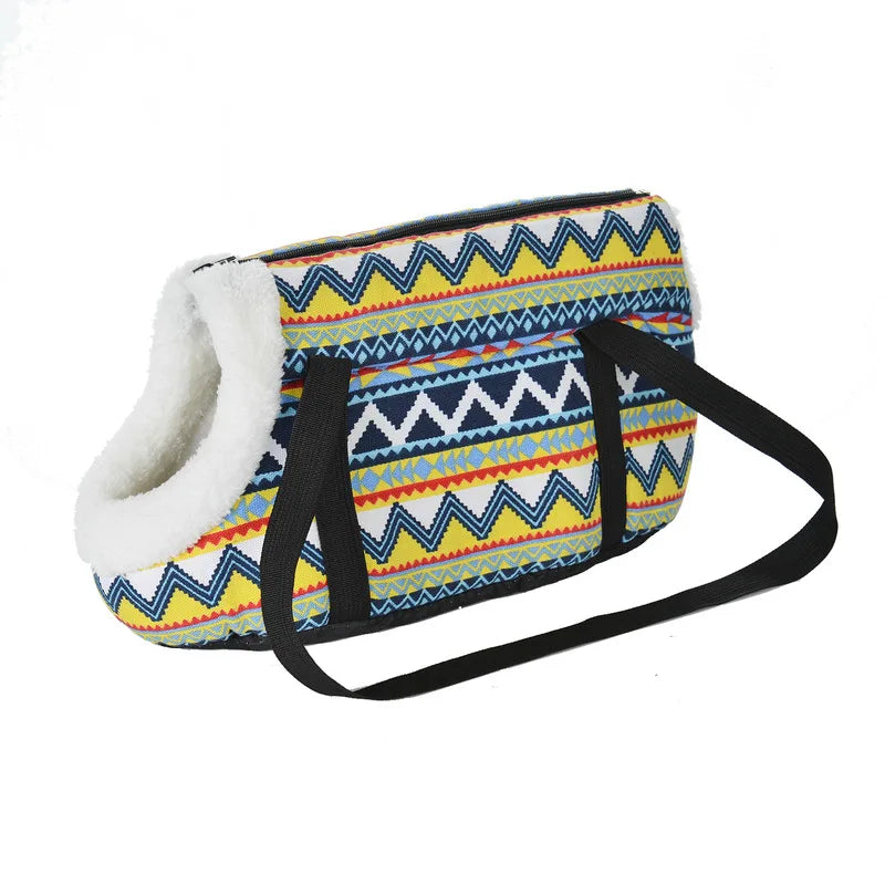 Soft Breathable Pet Carrier Backpack for Small Dogs & Cats — Sling Shoulder Bag, Sizes S & L (40×18×20 cm / 15.7×7.1×7.9 in; 50×23×28 cm / 19.7×9.1×11 in) - PhishStones Products