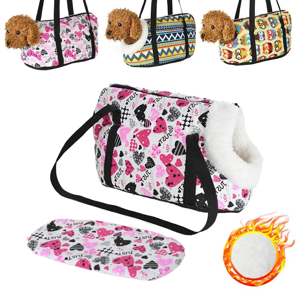 Soft Breathable Pet Carrier Backpack for Small Dogs & Cats — Sling Shoulder Bag, Sizes S & L (40×18×20 cm / 15.7×7.1×7.9 in; 50×23×28 cm / 19.7×9.1×11 in) - PhishStones Products