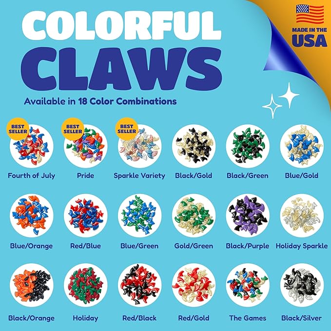 Soft Claws Cat Nail Caps for Large Cats – (40 Caps, Black & Gold) - Made in USA - Veterinarian - Developed | Protects Furniture & Skin - Easy to Apply, Long - Lasting Anti - Scratch Soft Cat Claw Covers - PhishStones Products