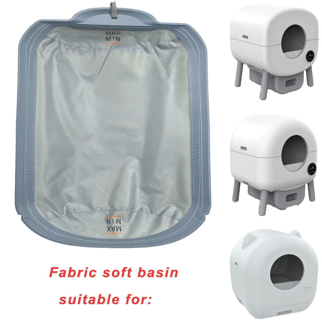 Soft Fabric Liner and Removable Mat for Automatic Cat Litter Box - Replacement Accessories - PhishStones Products