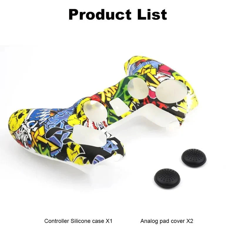 Soft Silicone Controller Cover for PS5 | Anti-Slip Protective Case with Camouflage Design