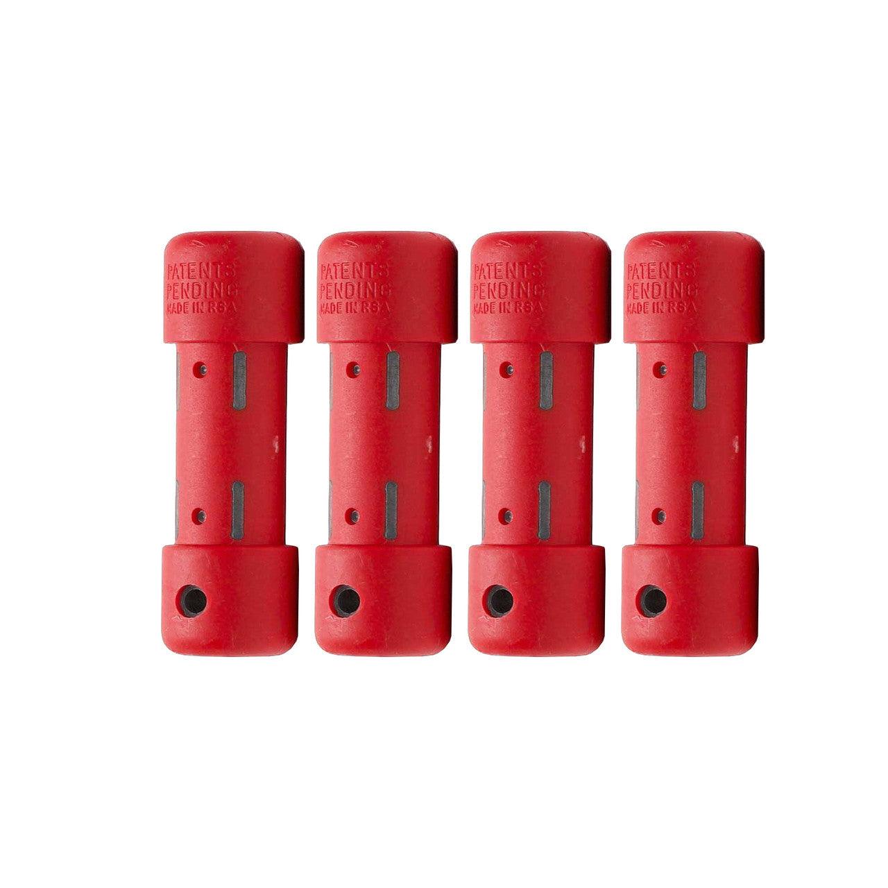 Scuba Diving 1.1lb Slug Weights 4pcs, Red