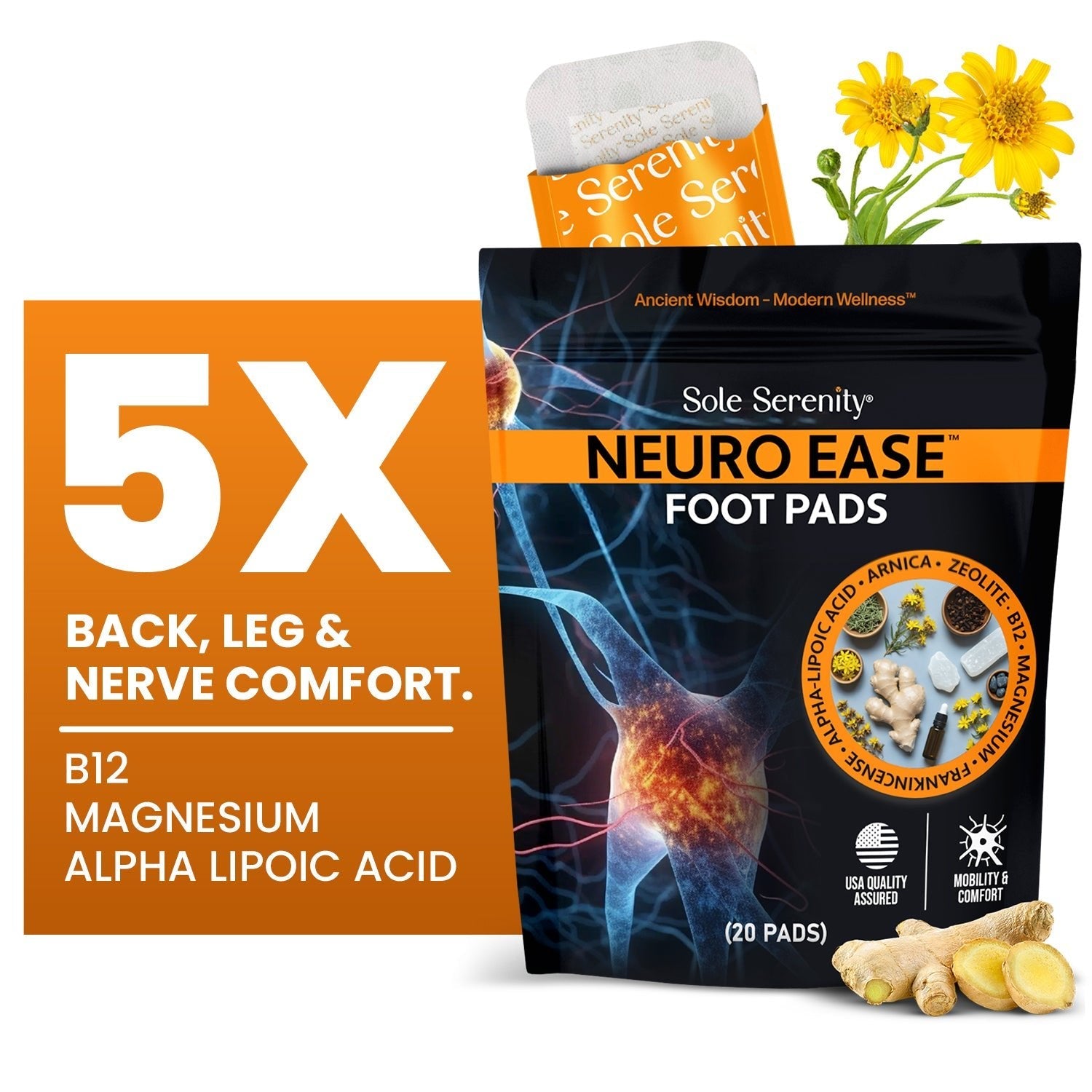 Neuropathy Nerve Discomfort Support Pads