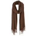 Solid Tassel Oblong Scarf