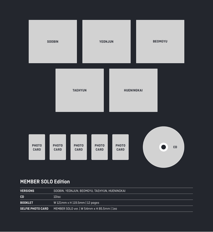 TXT 4th Single Japan Album - Chikai (Member Solo Edition)