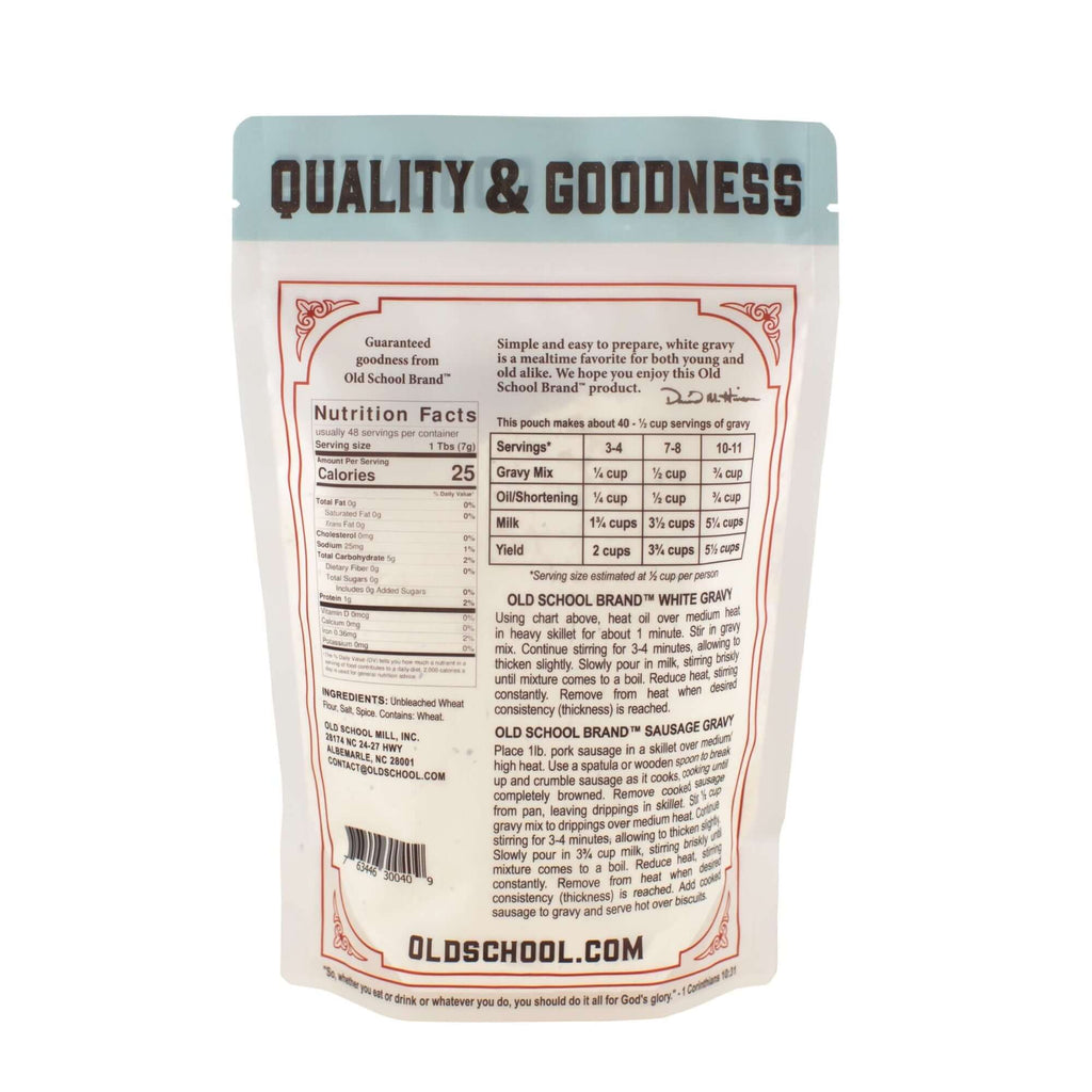 Old School Brand Southern Style White Gravy Mix