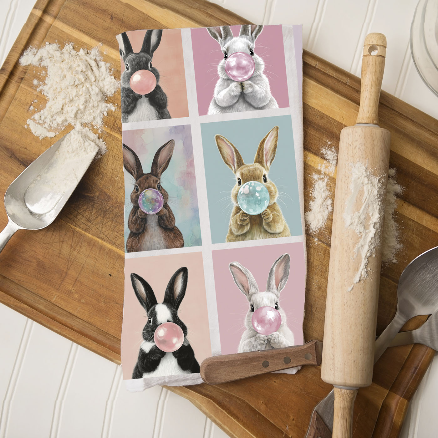 Bunny Bubbles Towel