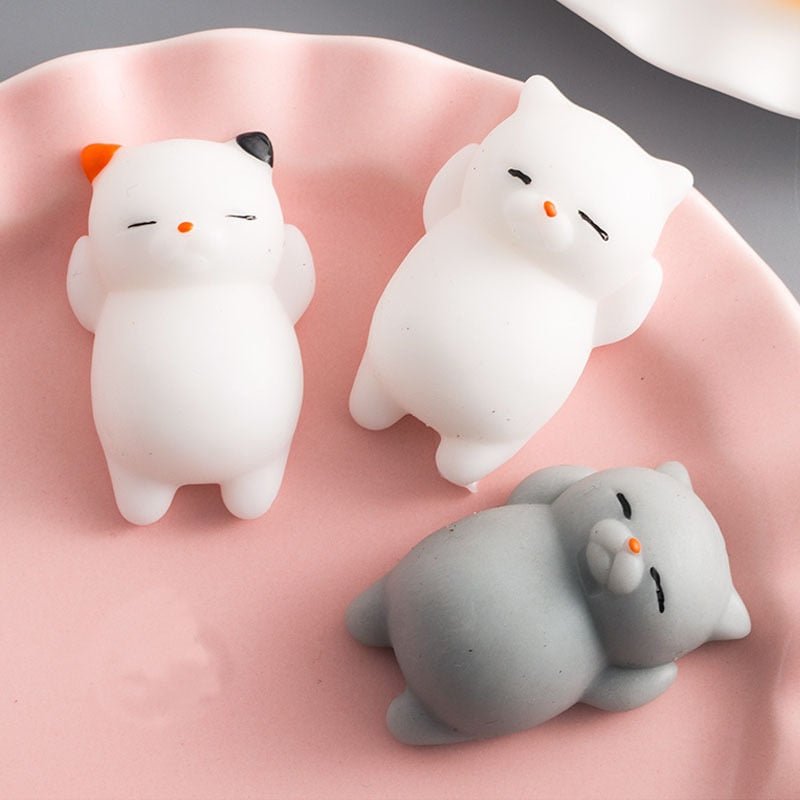 Squishy Soft Cute Cat Wipes Antistress Boot Ball Decompression Sticky Eliminate Pets Fun Stress Squishies Squeeze Friet Kit Toys - PhishStones Products