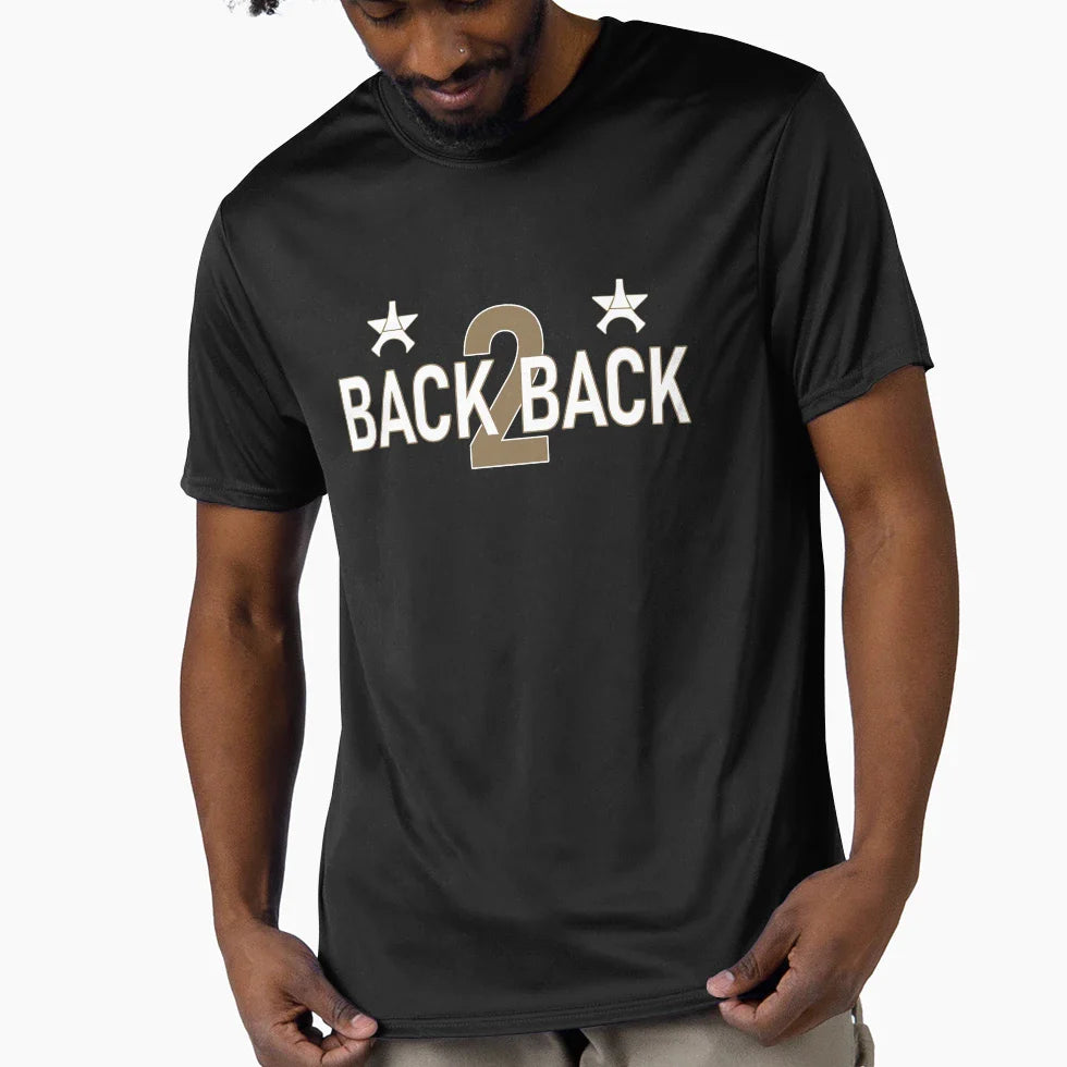 Psg Back 2 Back Gold T-Shirt - Streetwear Style for Adults