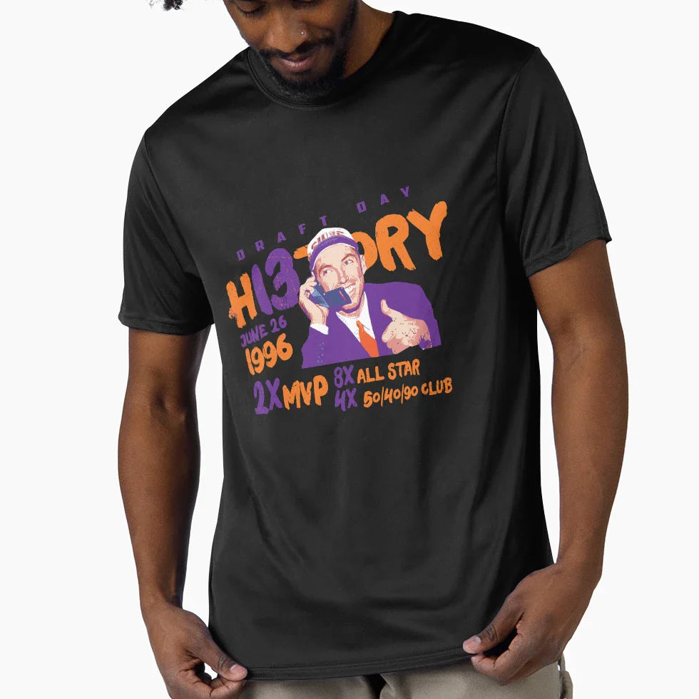 Steve Nash Draft T-Shirt - Casual Everyday Wear Unisex