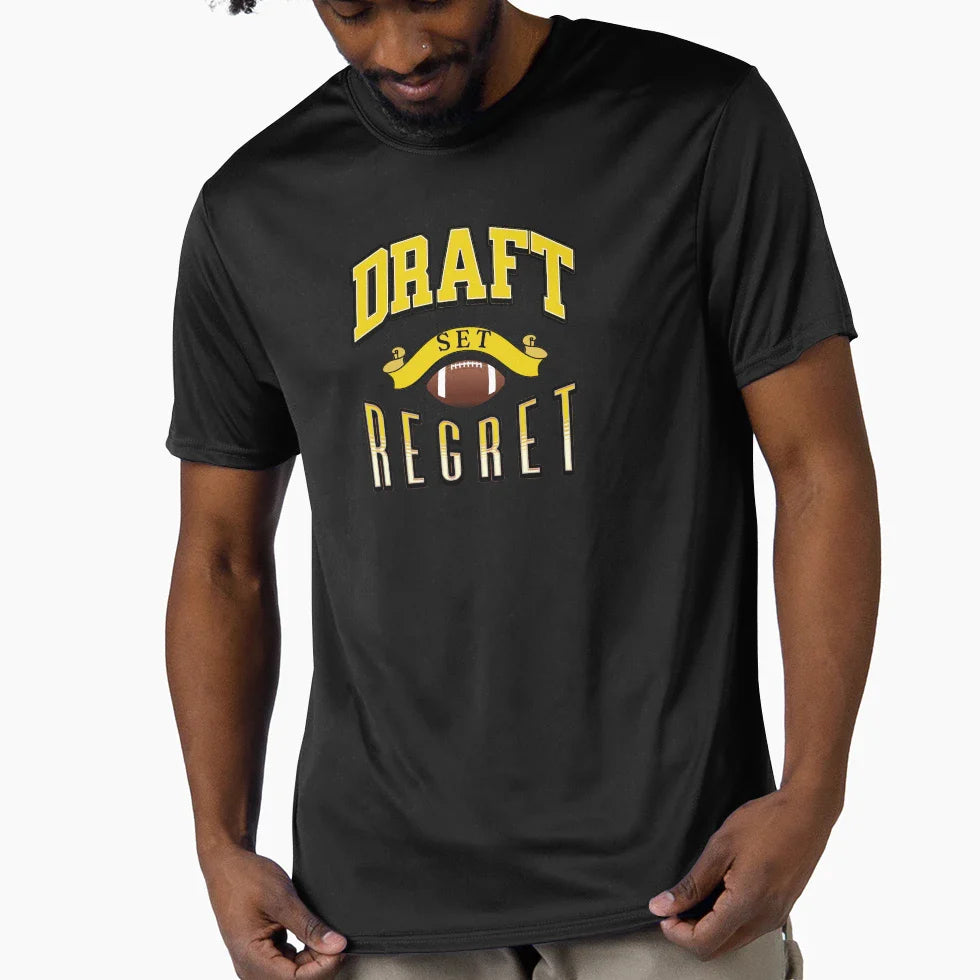 Fantasy Football Draft Set Regret T-Shirt - Trendy Graphic for Adults