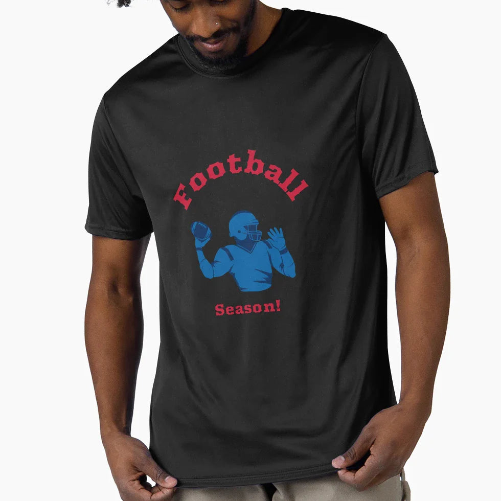 Football Season T-Shirt - Novelty Apparel for Adults