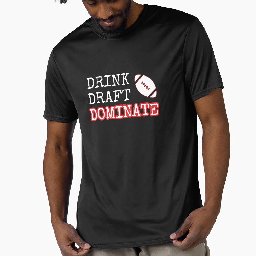 Drink Draft Dominate T-Shirt - Custom Art Print Unisex