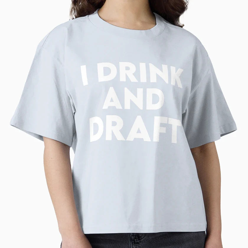I Drink And Draft T-Shirt - Unique Graphic Men Women