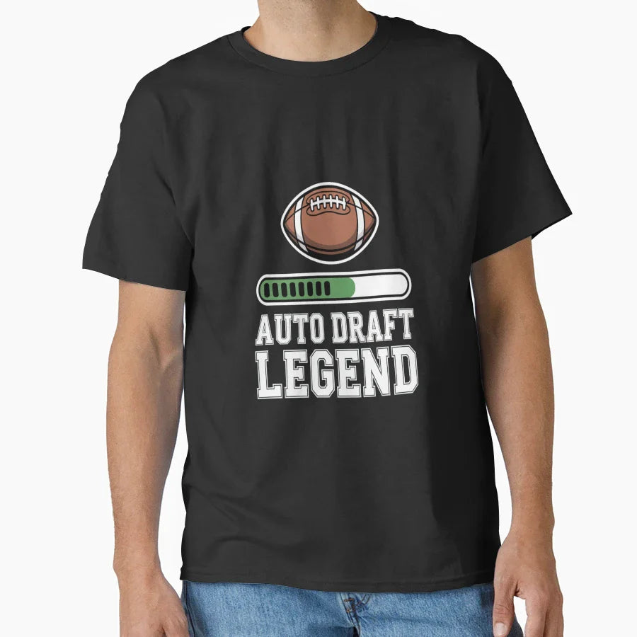 Fantasy Football Auto Draft Legend T-Shirt - Custom Art Print Men Women