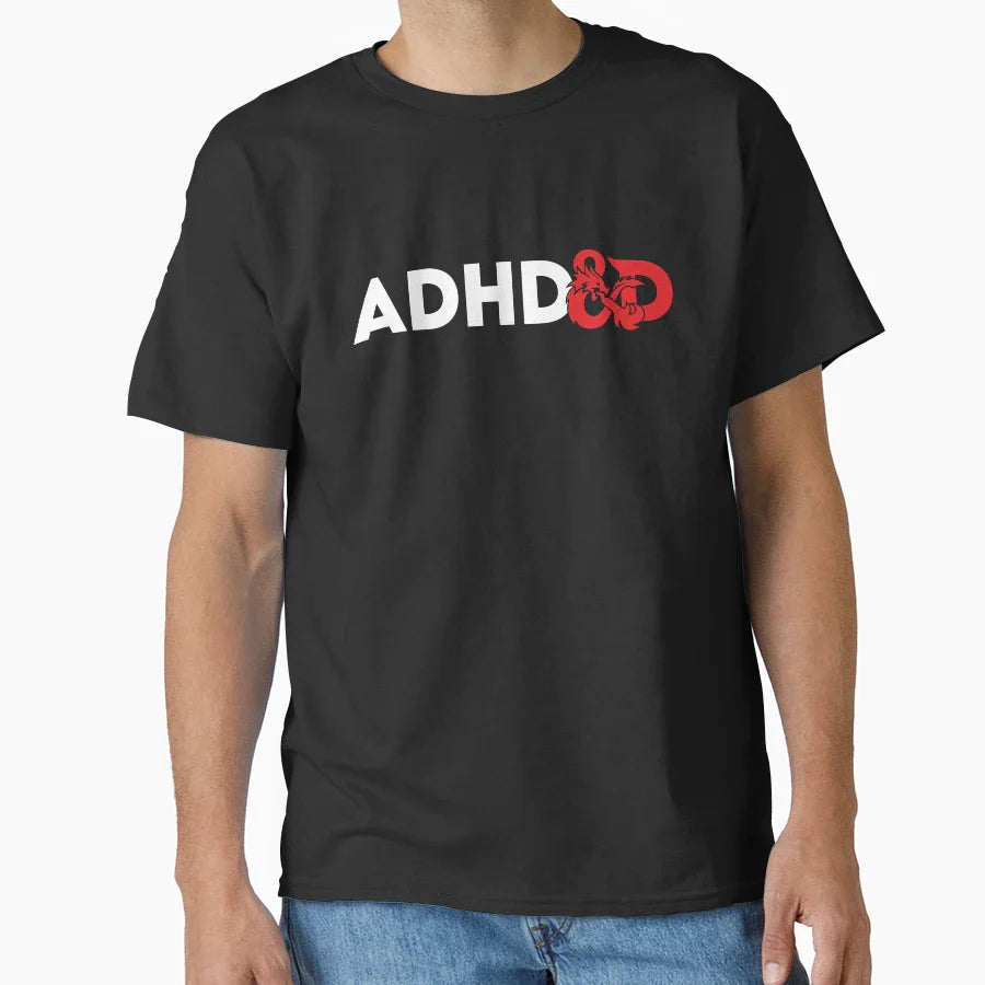 Adhd D T-Shirt - Streetwear Style for Adults