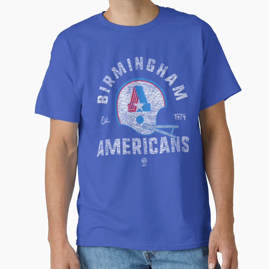 Defunct Series Birmingham Americans T-Shirt - Streetwear Style for Adults
