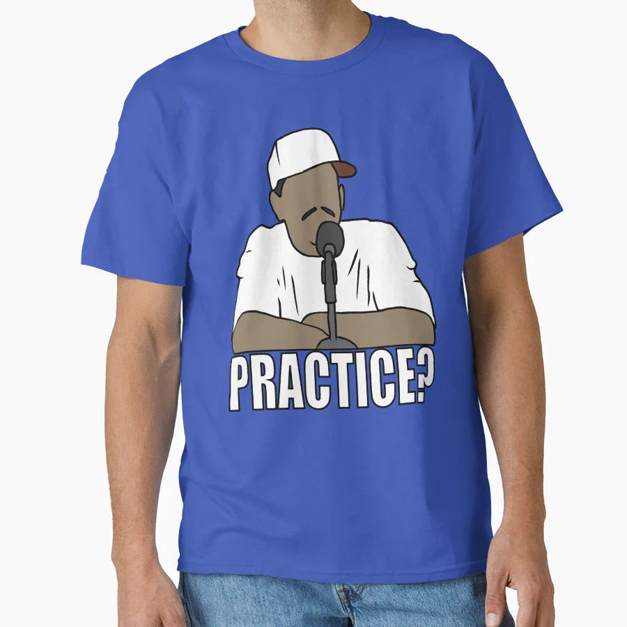 Allen Iverson Practice T-Shirt - Fun Novelty Design Men Women