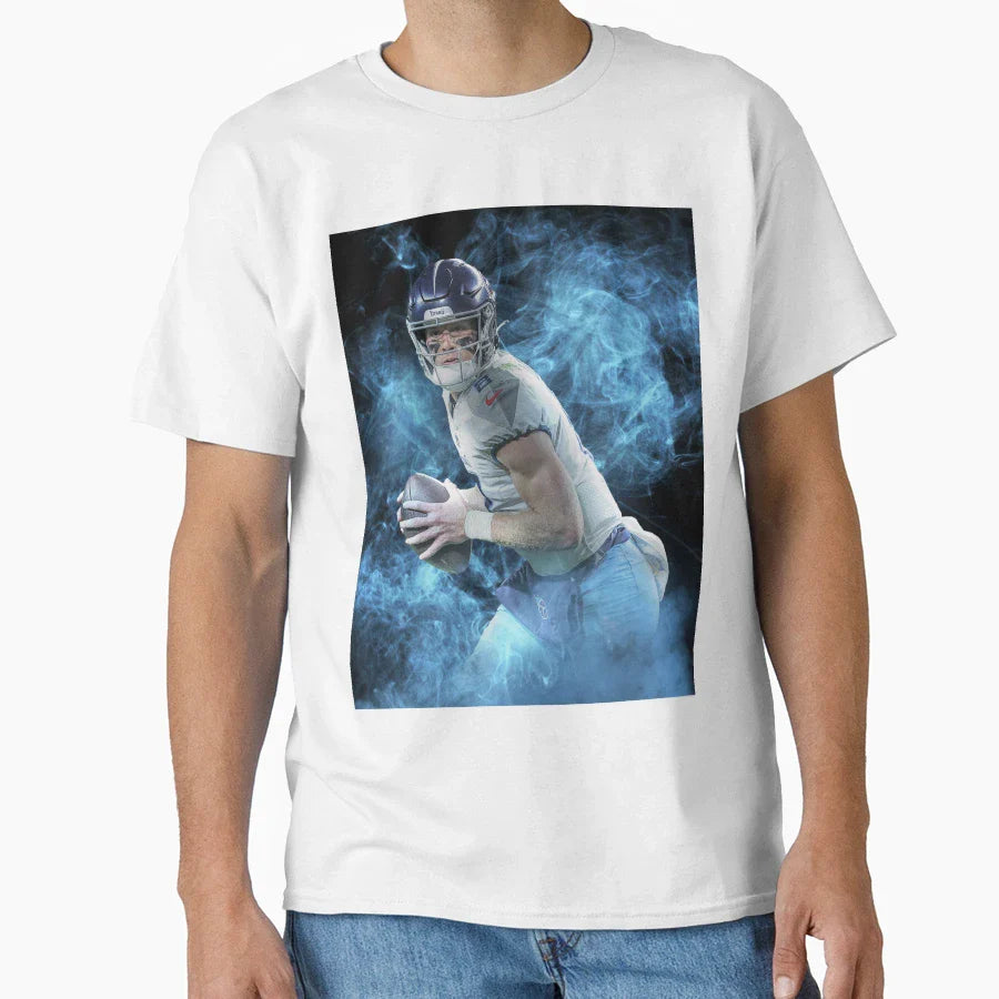 Will Levis Tennessee Sports Art T-Shirt - Minimalist Print Men Women