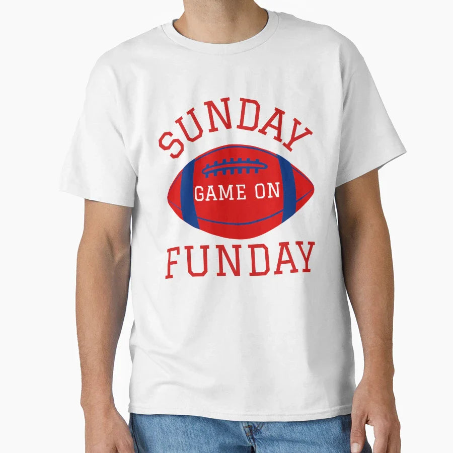 Sunday Fun Day T-Shirt - Graphic Print Men Women