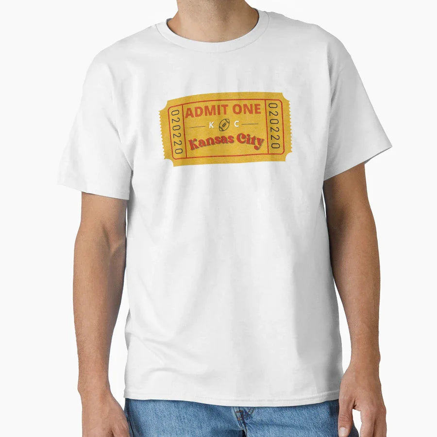 Ticket To Kansas City Red Kingdom T-Shirt - Minimalist Print for Adults