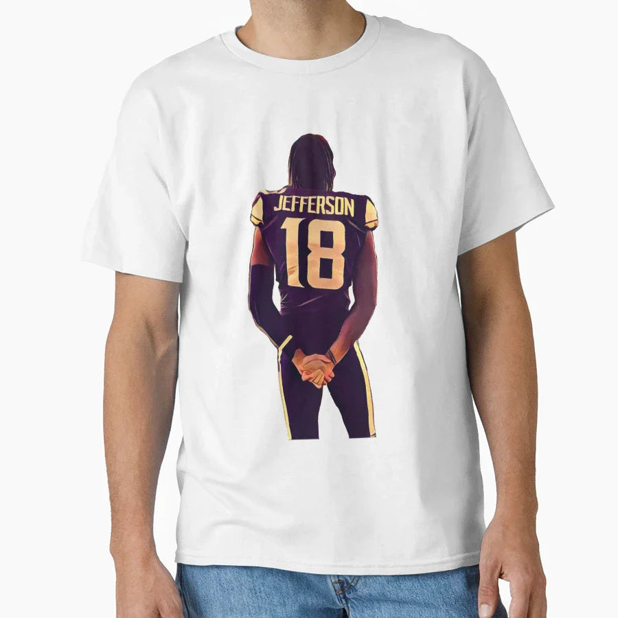 JJ 18 Posing T-Shirt - Minimalist Print Unisex