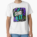 Send It Football Grunge T-Shirt - Minimalist Print Unisex