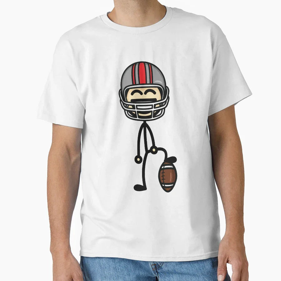 Football Player T-Shirt - Trendy Graphic Unisex