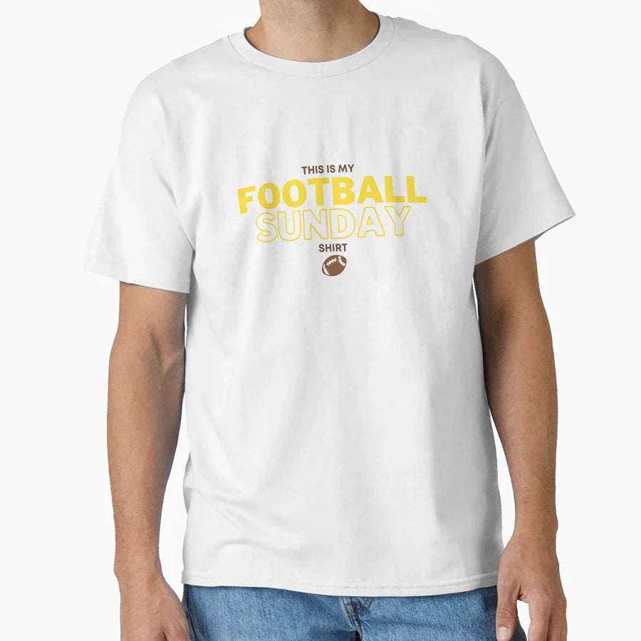 Football Sunday T-Shirt - Minimalist Print for Adults