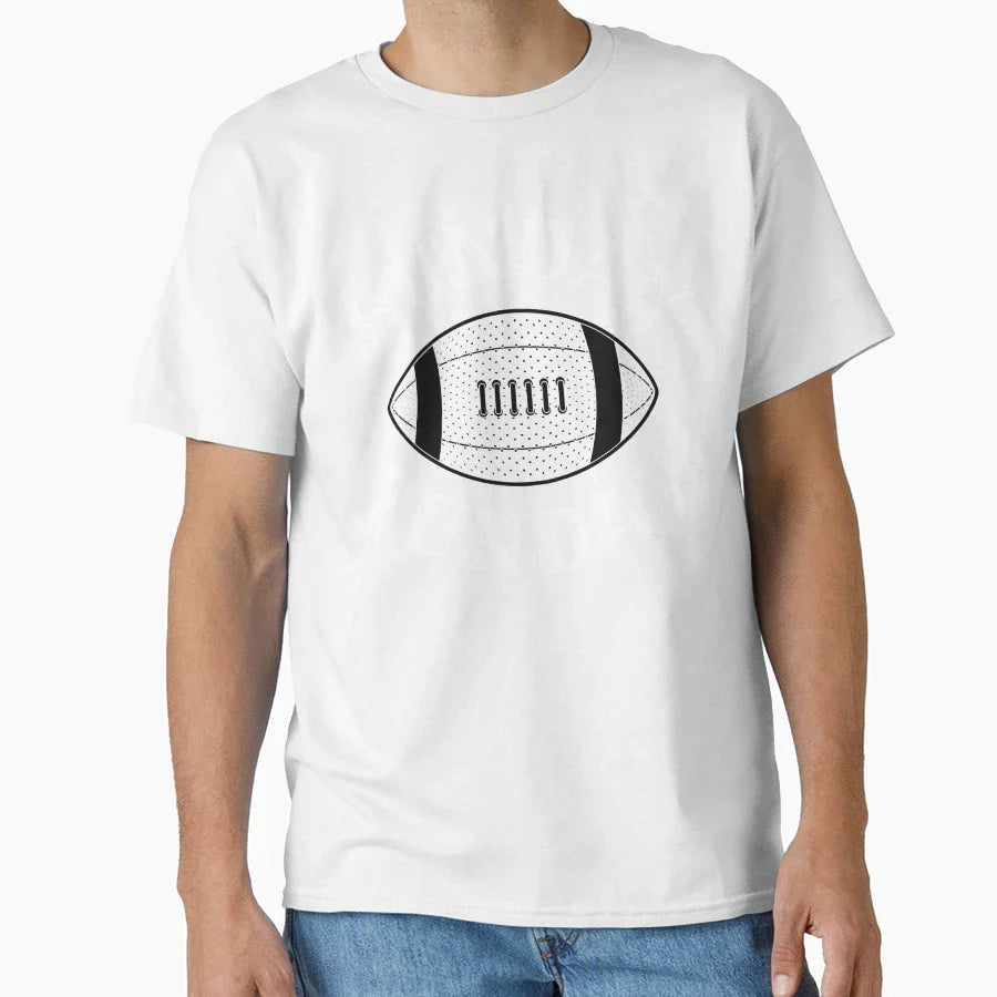 Sunday Funday Superbowl Artistic T-Shirt - Graphic Print for Adults