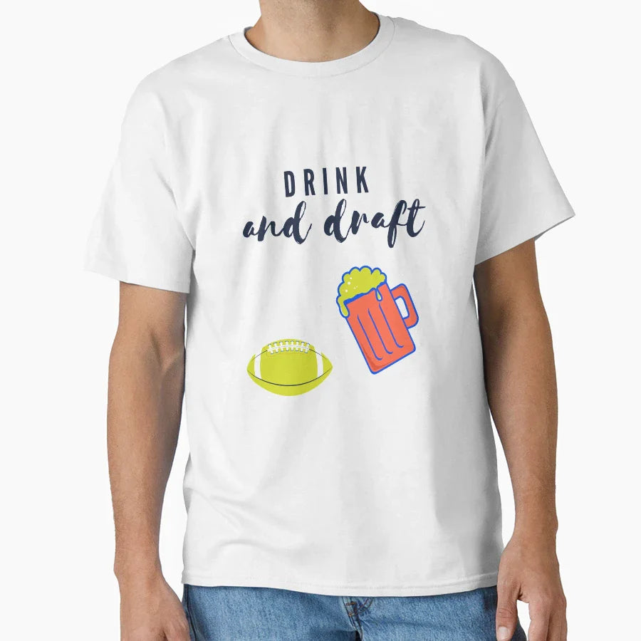Drink And Draft T-Shirt - Unique Graphic Unisex