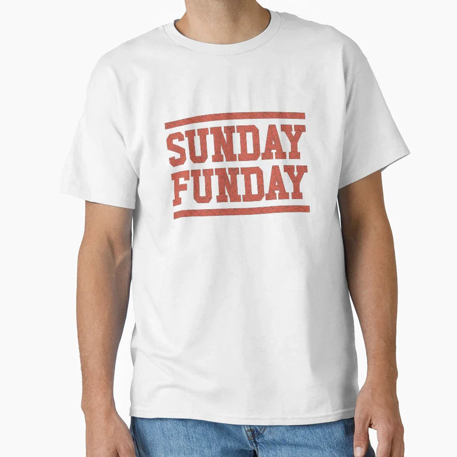 Sunday Funday Browns T-Shirt - Unique Graphic for Adults