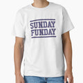 Sunday Funday Bills T-Shirt - Minimalist Print Unisex