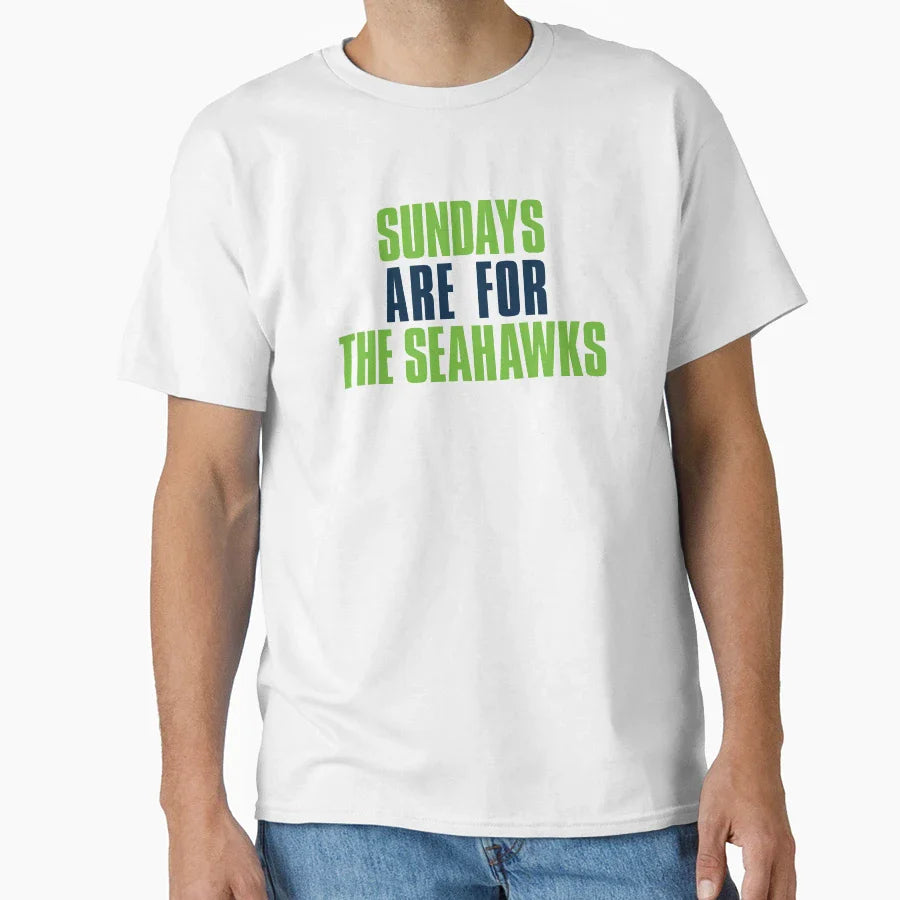 Sundays Are Seahawks Seattle Football T-Shirt - Unique Graphic Men Women