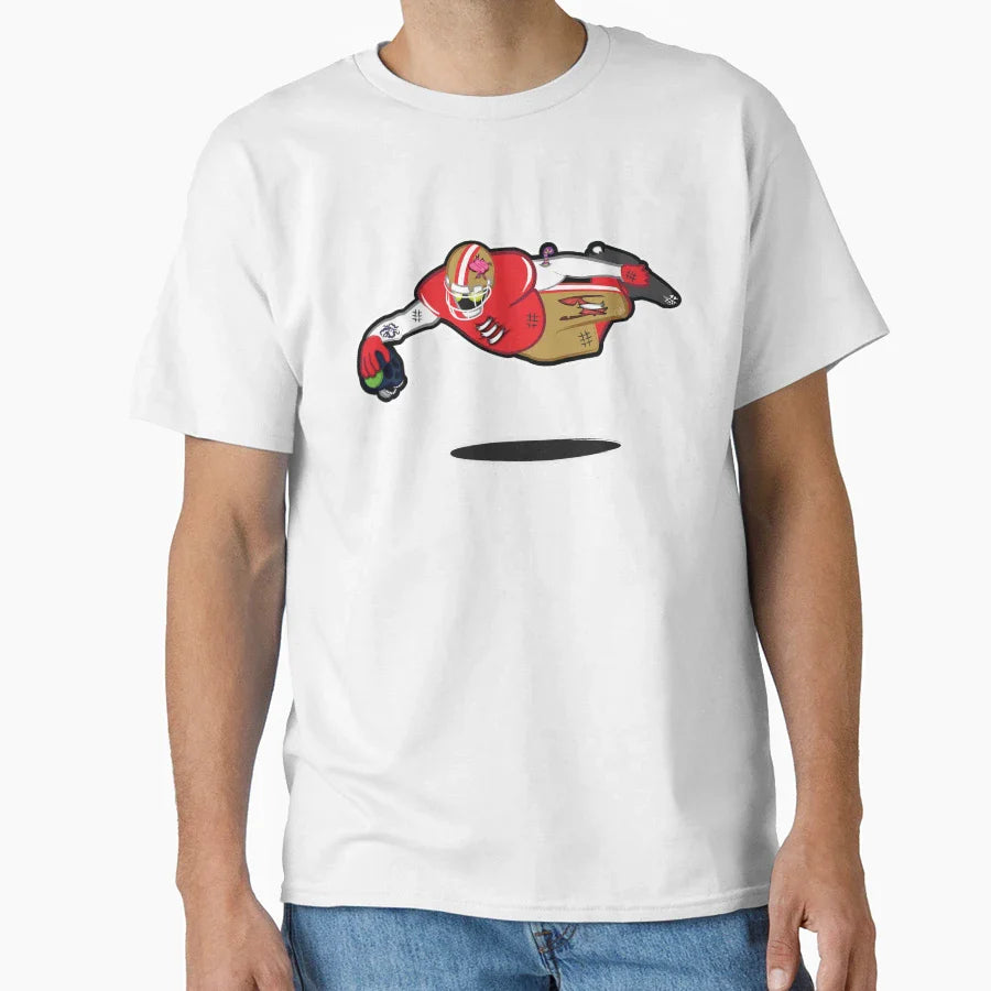 Zombie Football Player San T-Shirt - Casual Everyday Wear for Adults