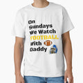 Sundays We Watch Football Daddy T-Shirt - Minimalist Print for Adults