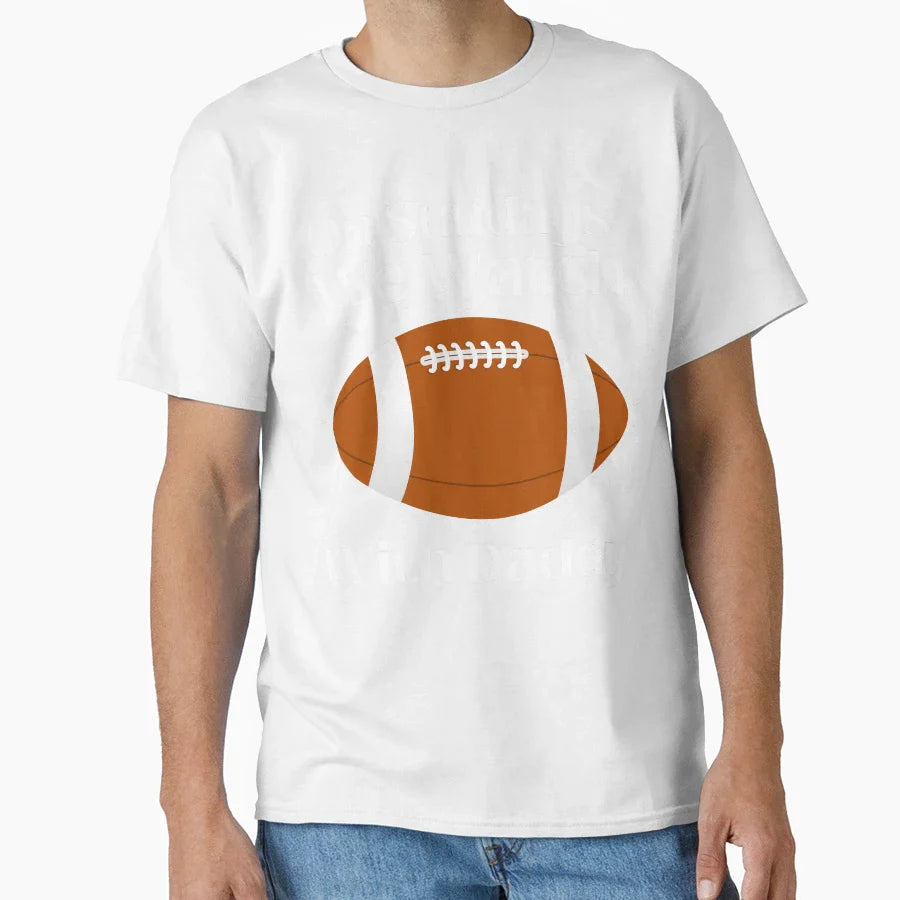 Sundays We Watch Football Daddy Funny T-Shirt - Trendy Graphic Unisex