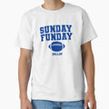 Sunday Funday Football Dallas T-Shirt - Streetwear Style for Adults
