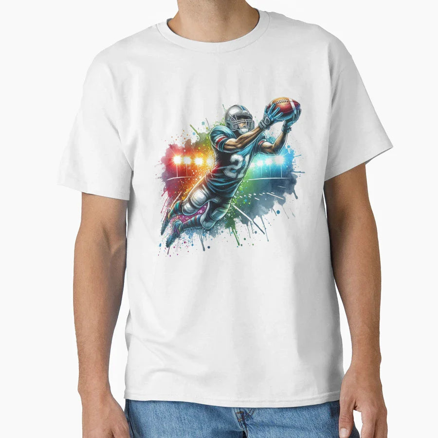 Ruby Player American Football T-Shirt - Graphic Print for Adults