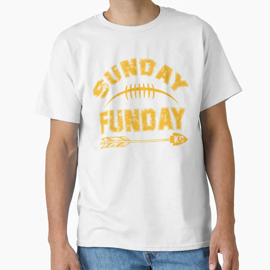 Sunday Funday Kc T-Shirt - Unique Graphic Men Women