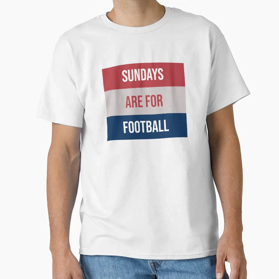 Sundays Are Football T-Shirt - Aesthetic Graphic for Adults