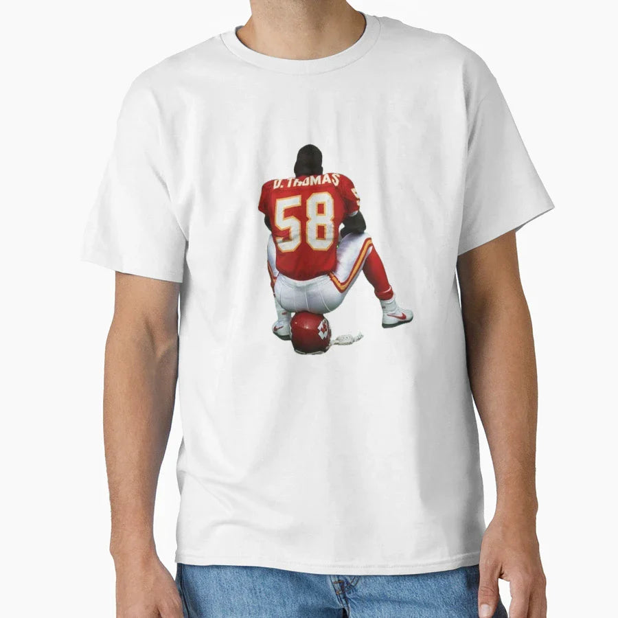 Derrick Thomas Helmet T-Shirt - Casual Everyday Wear for Adults