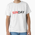 Sunday T-Shirt - Fun Novelty Design Men Women
