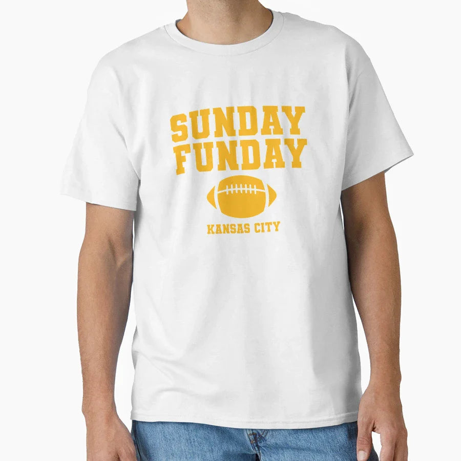 Sunday Funday Kansas City T-Shirt - Trendy Graphic for Adults
