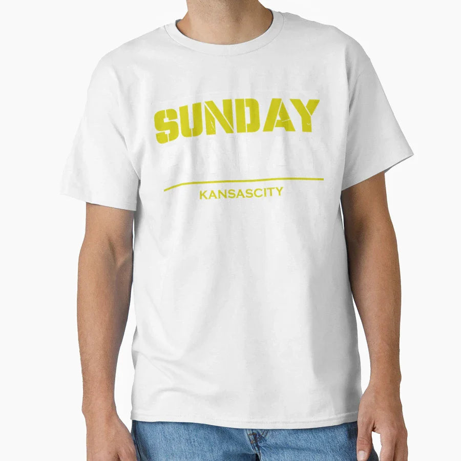 Sunday Funday Kansas City Chiefs T-Shirt - Trendy Graphic Men Women