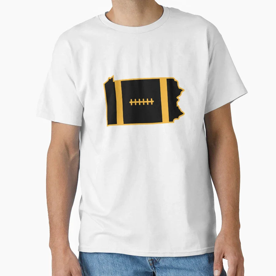 Keystone State Football Steelers T-Shirt - Novelty Apparel Unisex