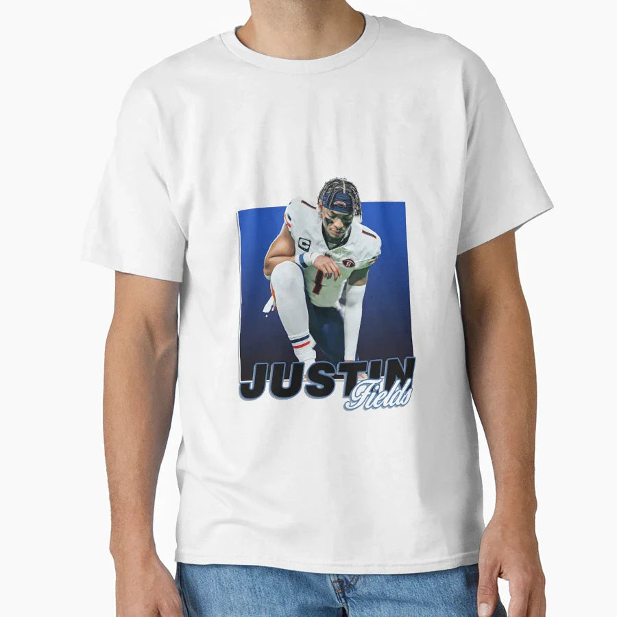 Justin Fields T-Shirt - Streetwear Style for Adults