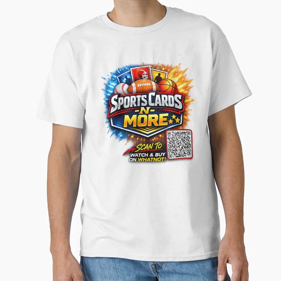 Sports Cards N More Logo W Qr Code T-Shirt - Streetwear Style Men Women