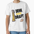 I Drink And Draft T-Shirt - Aesthetic Graphic for Adults